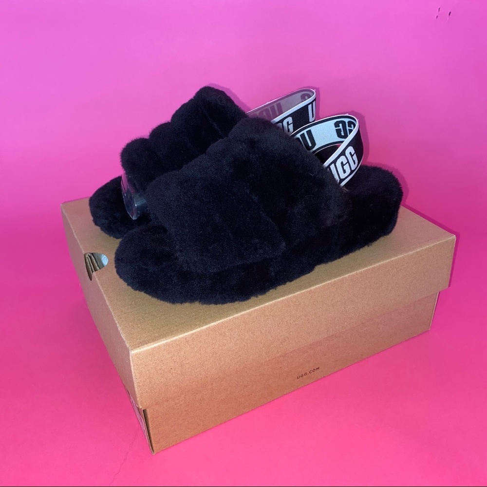 Ugg faux fur slides nwb